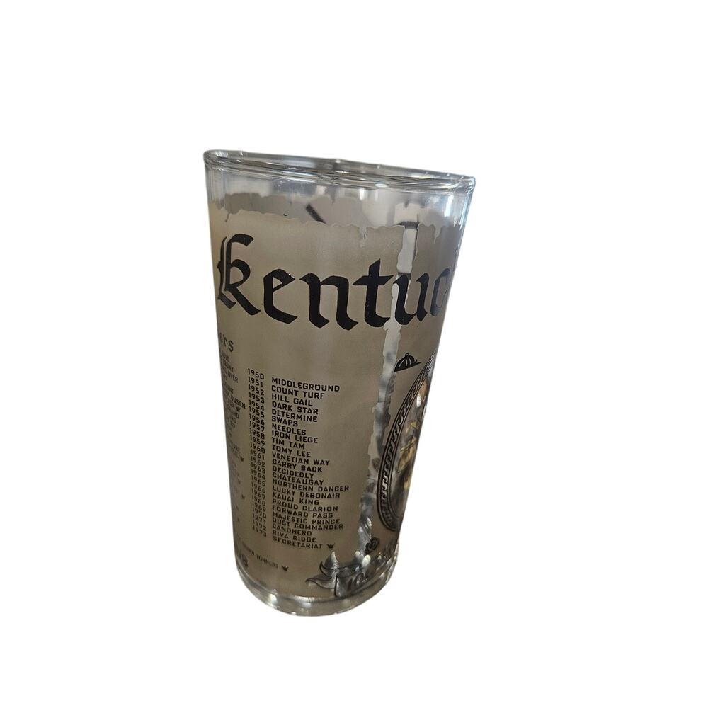 VINTAGE 1974 100th Anniversary Official Kentucky Derby Mint Julep Glass
